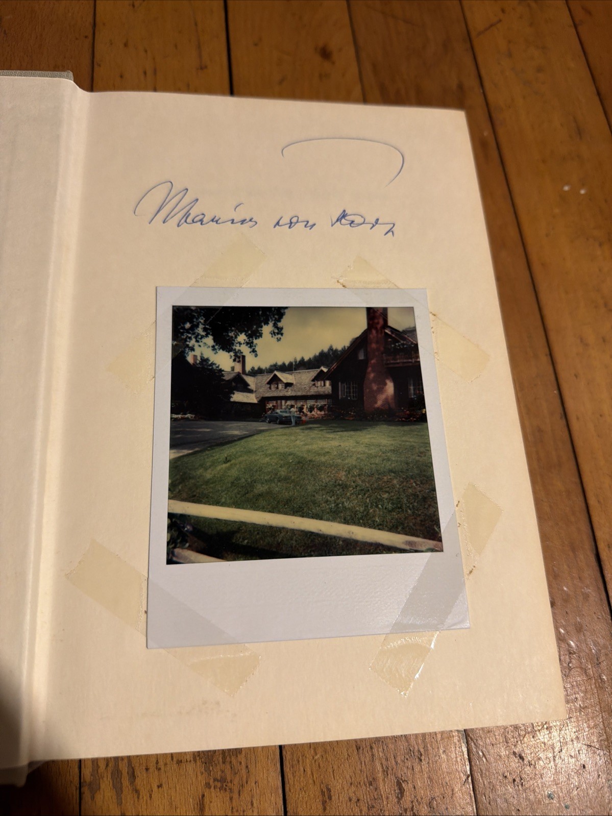 SIGNED Maria von Trapp THE STORY OF THE TRAPP FAMILY SINGERS HCDJ + Polaroid