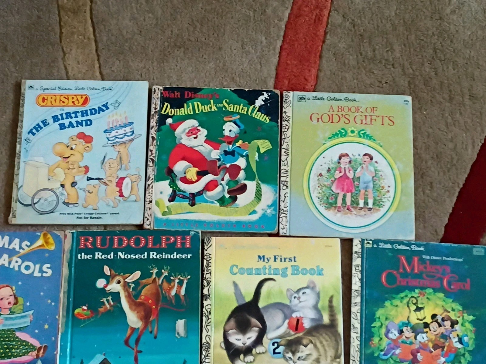 Lot of 33 Little Golden Books Vintage 1940&rsquo;s To 1980&rsquo;s Fair Condition