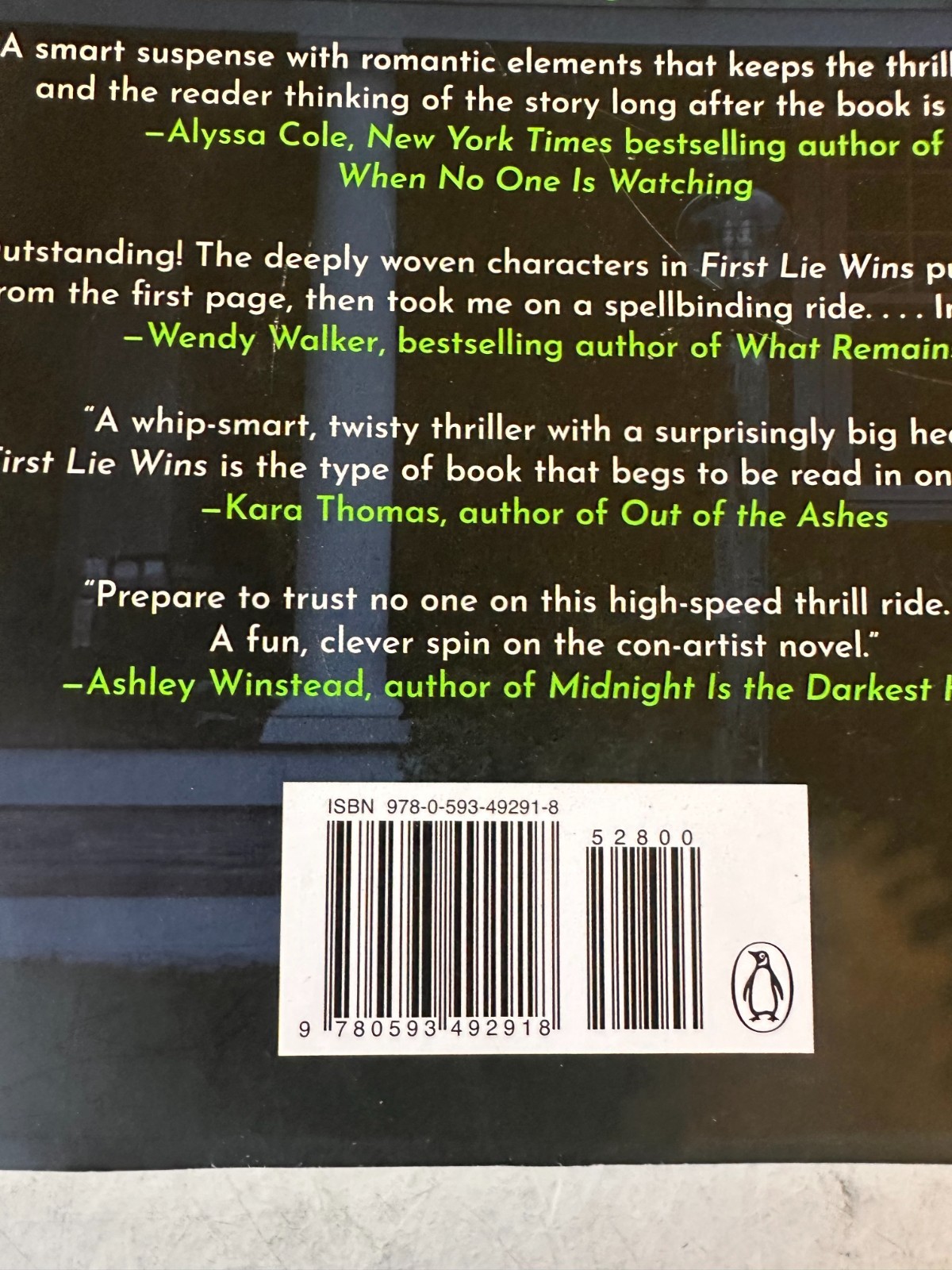 First Lie Wins: Reese&rsquo;s Book Club : A Novel by Ashley Elston (2024, Hardcover)