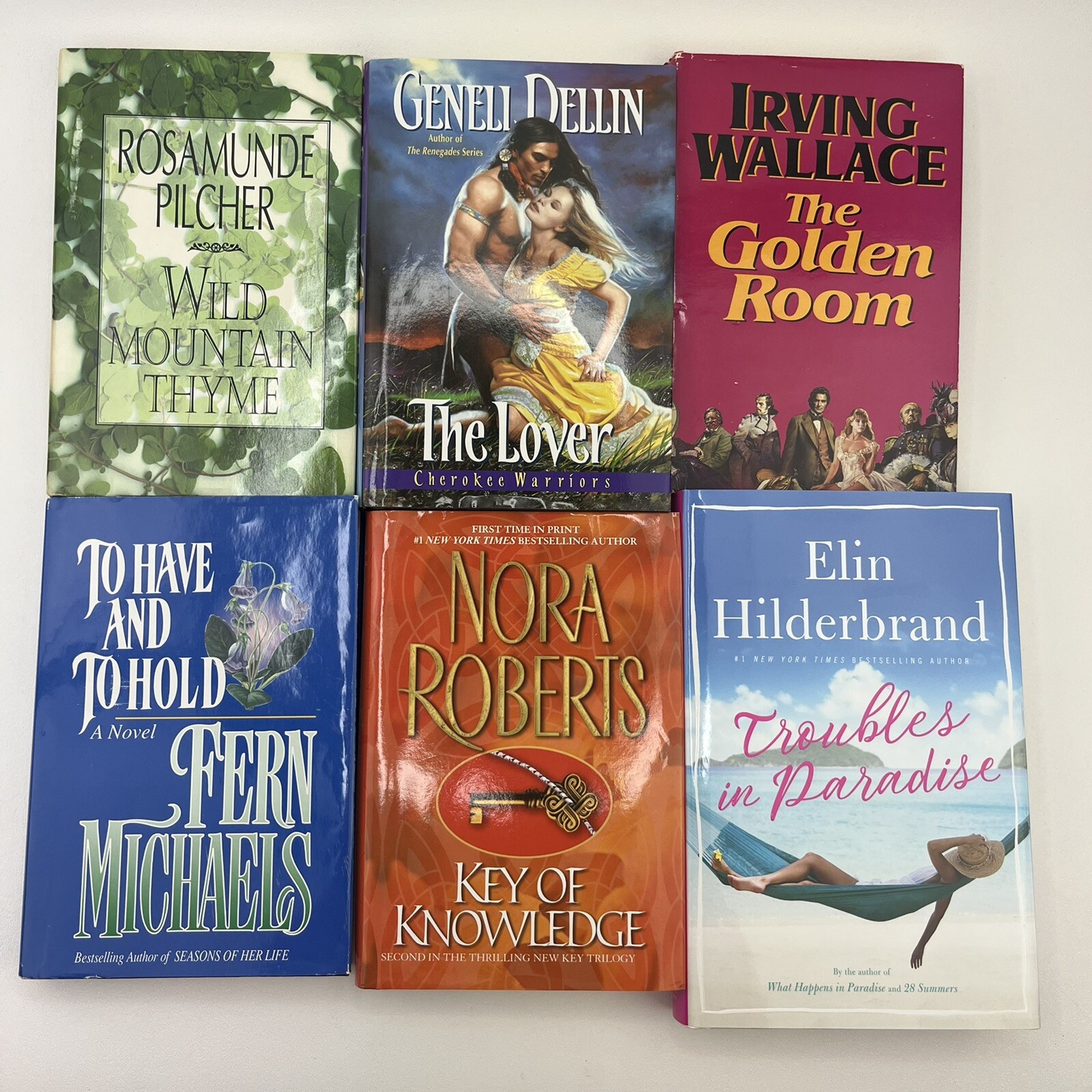 Lot of 6 Novels Mixed Authors Romance Thriller HardBack Book Mix