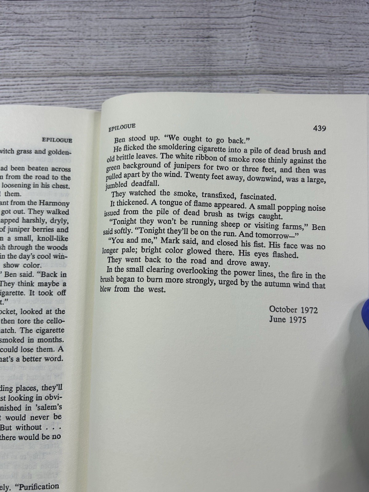 1975 SALEM&rsquo;S LOT Stephen King Book Club Edition Hardcover w/ Dust Jacket
