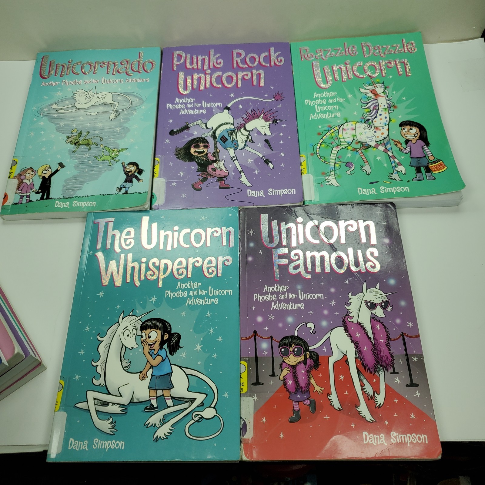 Phoebe and Her Unicorn Comic Books Graphic Novels Lot of 10 PB Set