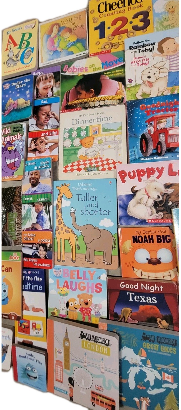 Huge Lot Of 80 Board Books for Children&rsquo;s/ Toddler Babies/Preschool/Daycare