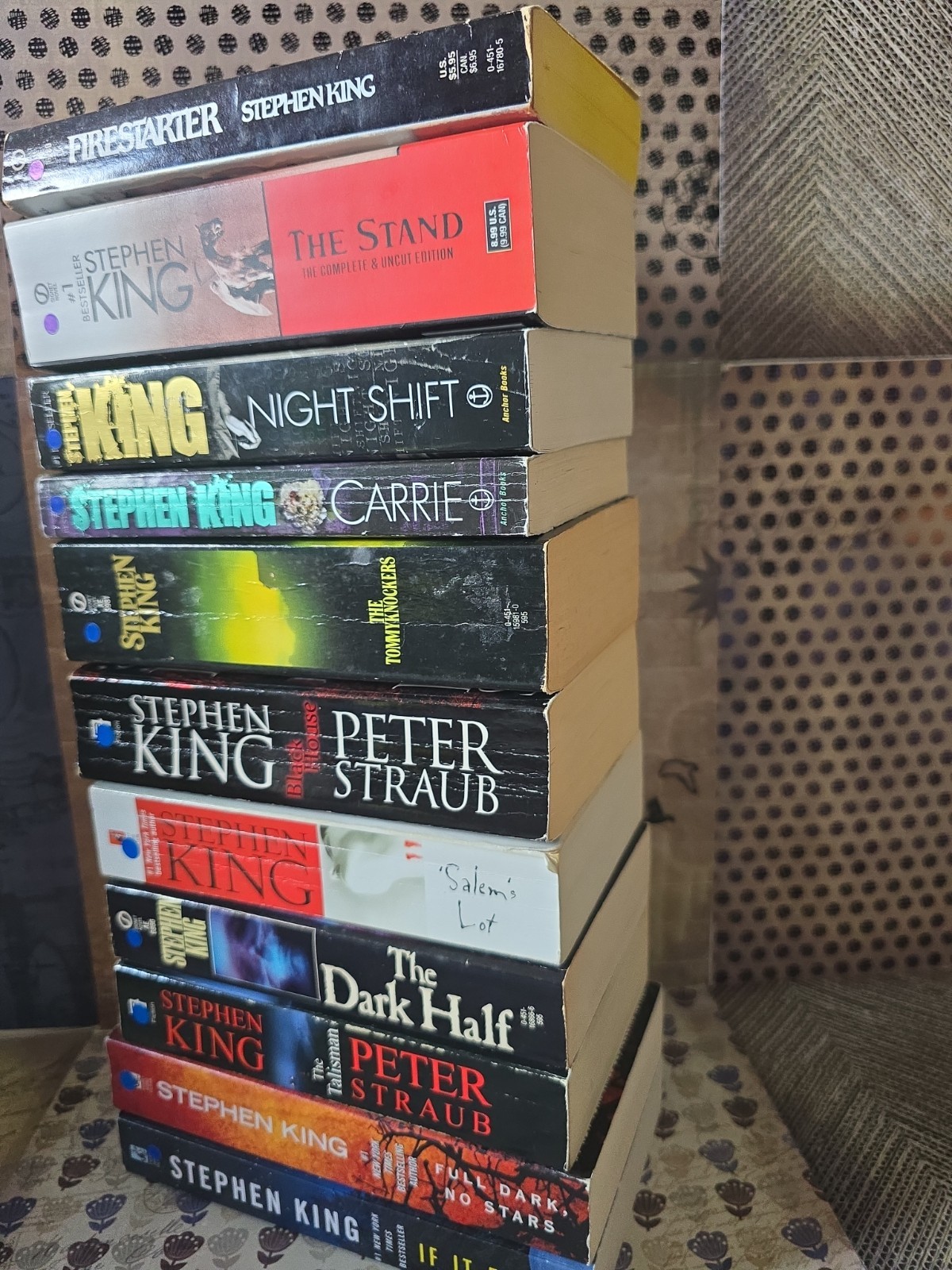Lot Of 11 Stephen King Paperback Books Firestarter Stand Carrie Salem&rsquo;s Lot