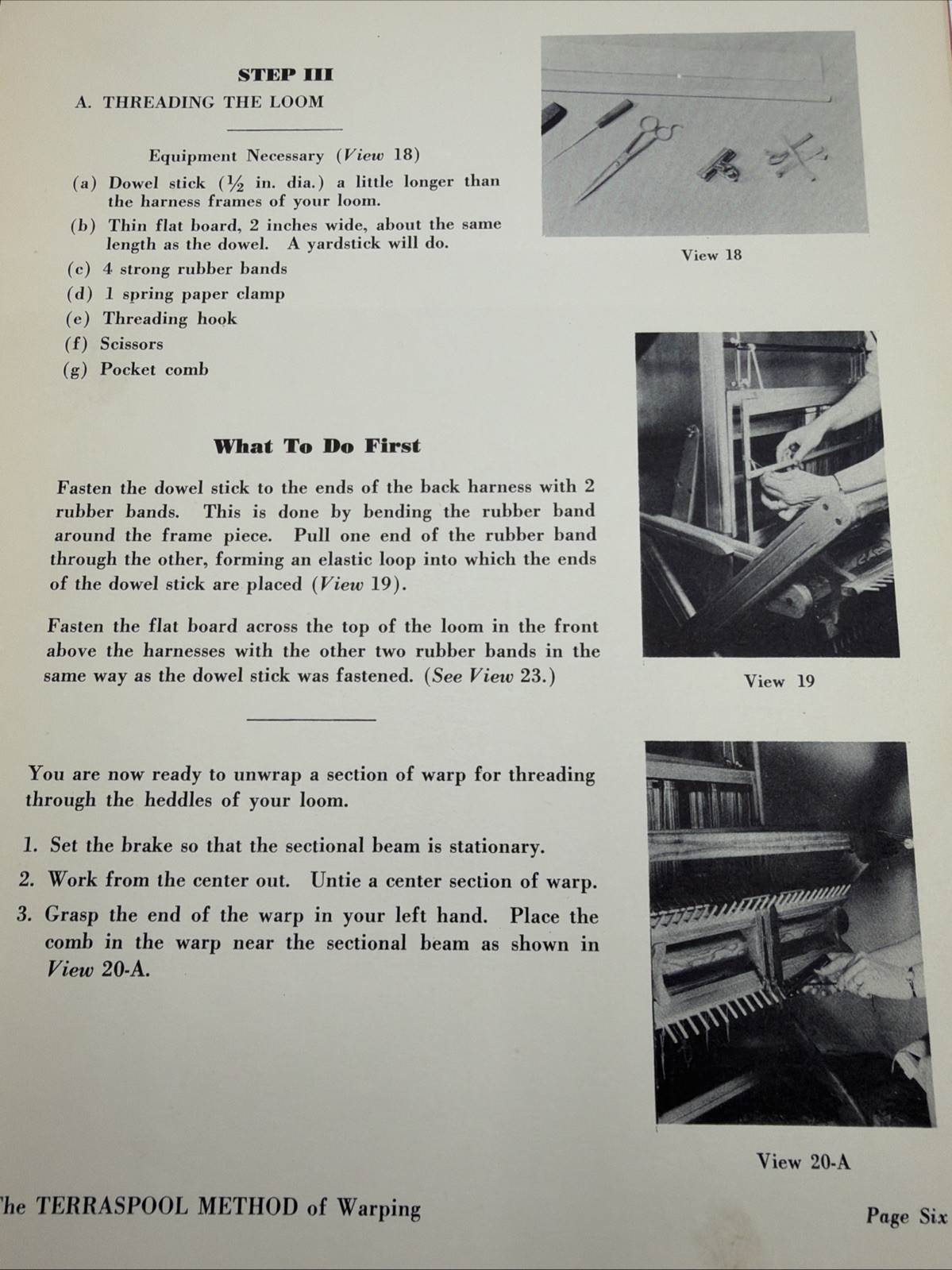 The Terraspool Method Of Warping Dorothy And Curtis Payton 1950 Quilt 16 Pages