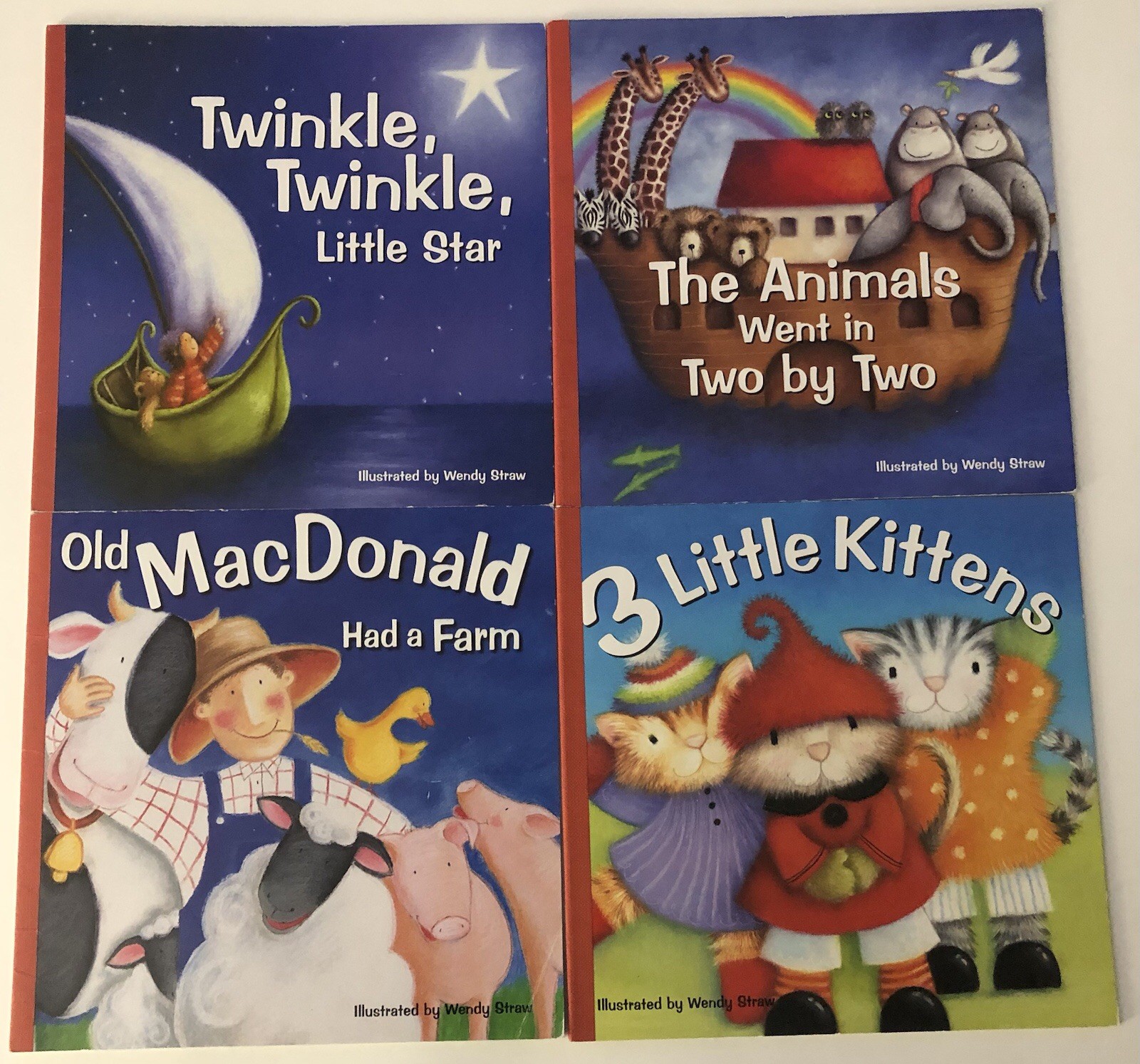 Lot Of 17 Children’s Nursery Rhyme Picture Books Illustrated By Wendy Straw
