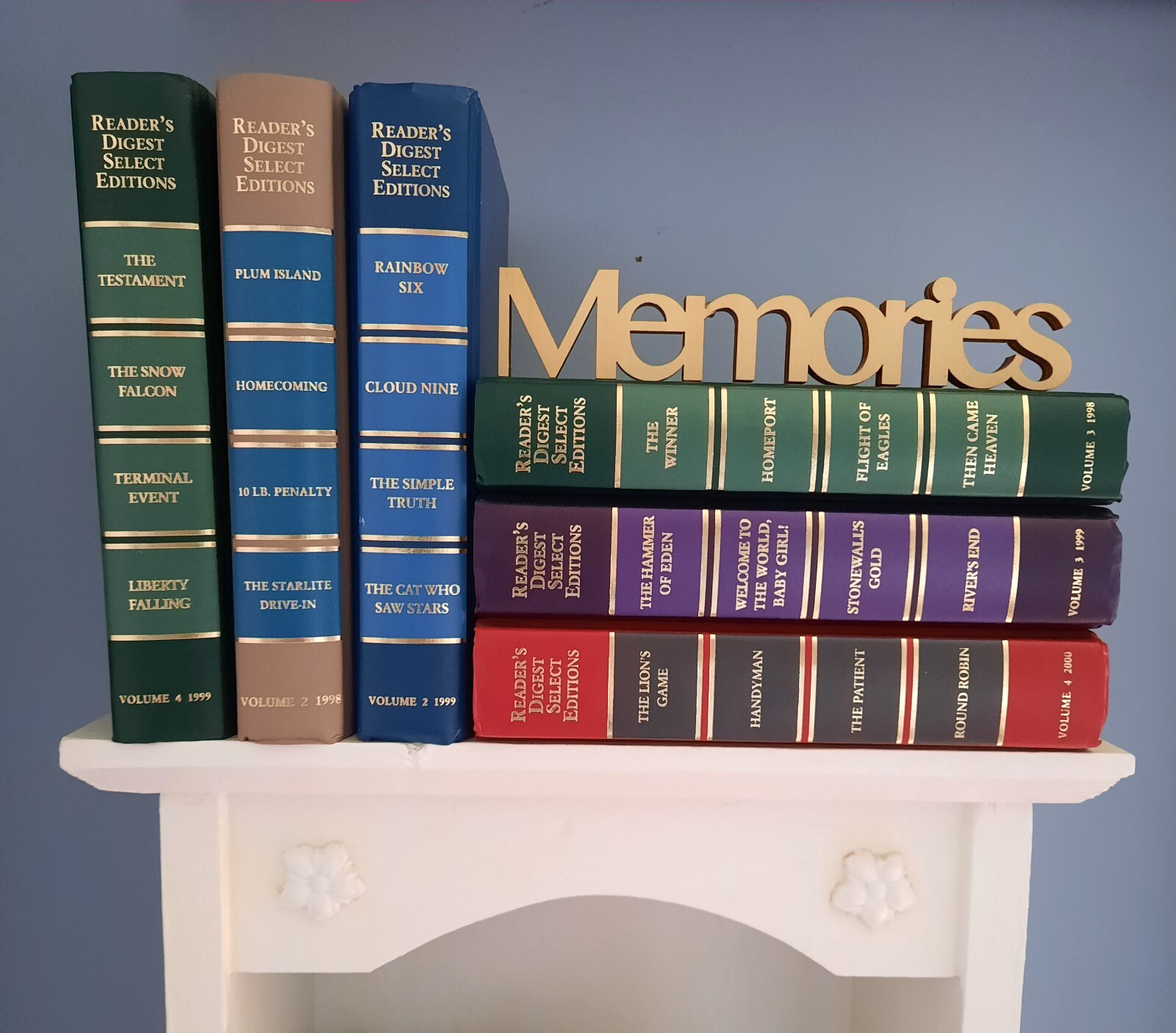 Reader&rsquo;s Digest Condensed Books Lot of 6 Staging Multicolor Decor Display HC #6