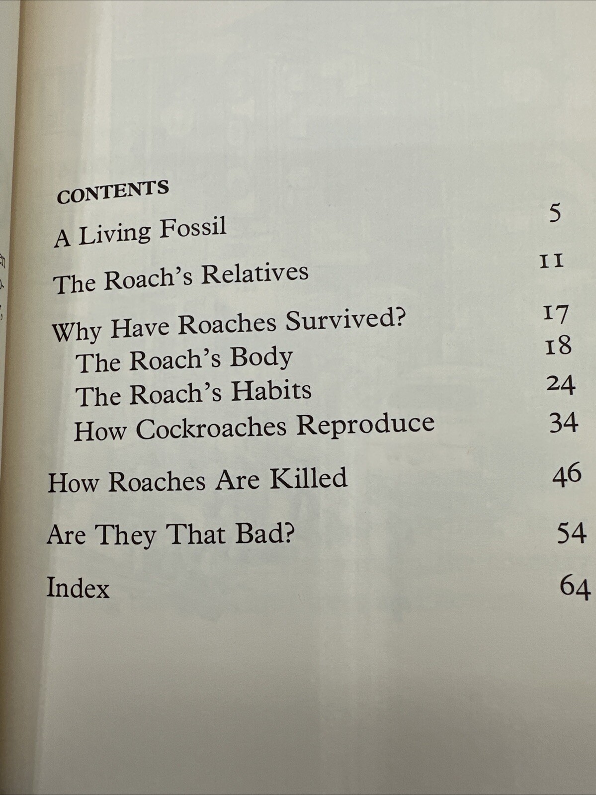 Cockroaches Joanna Cole 1971 3rd Print Jean Zallinger DJ