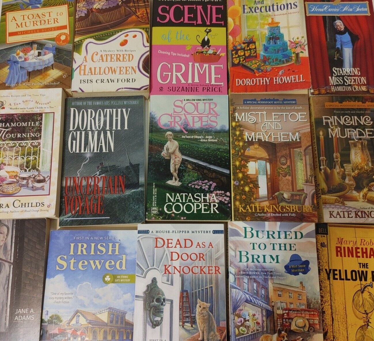 RANDOM MIX Lot of 10 COZY MYSTERY Paperbacks Women Sleuths Unsorted Bundle