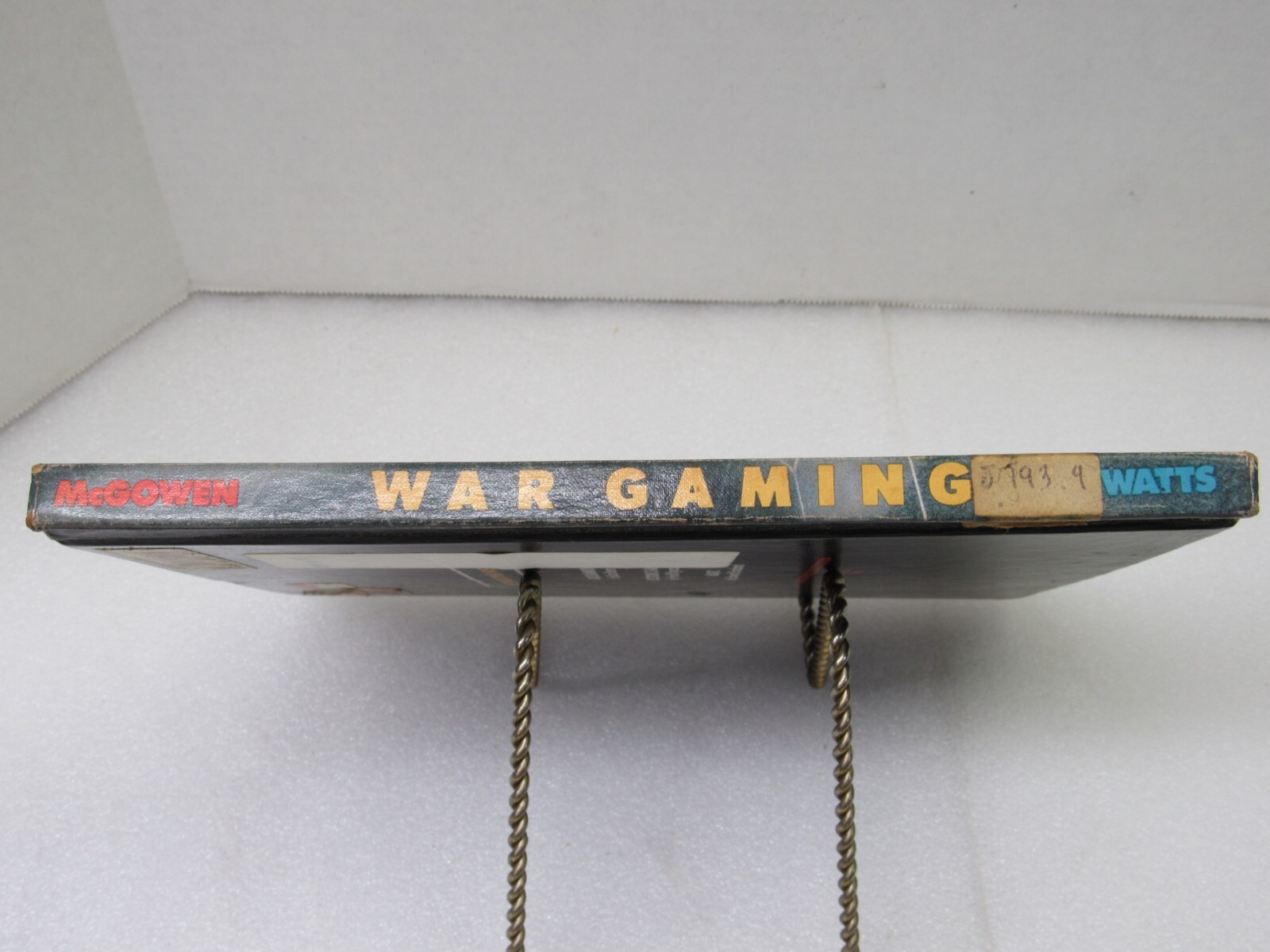 War Gaming by Tom McGowen Franklin Watts First Book 1985 Hard Cover
