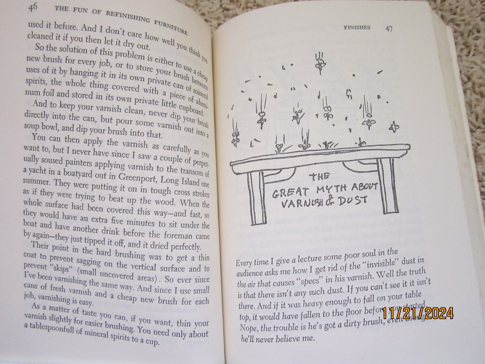 « The Fun of Refinishing Furniture » 1976 Grotz 244 pages ISBN 0-385-14916-6
