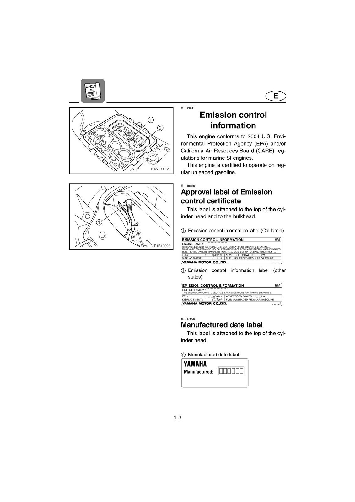 YAMAHA 2004 WaveRunner FX Cruiser High Output Operators Manual , FOLDOUTS