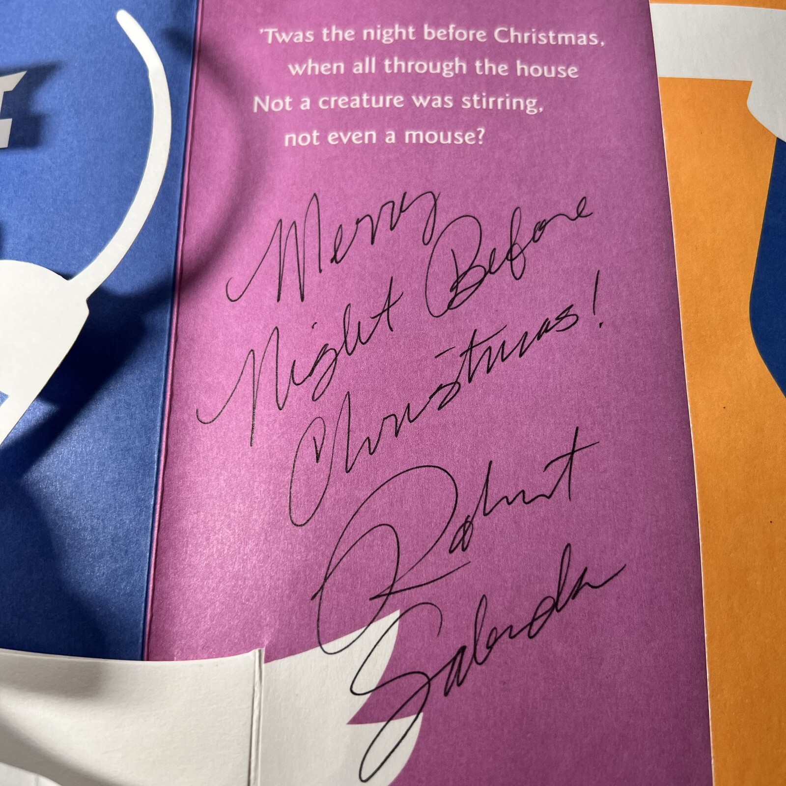 Set SIGNED Robert Sabuda Night Before Christmas Pop-up Book 1st Ed 2002 Pristine