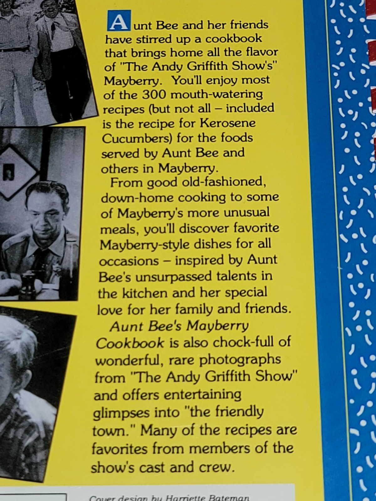 AUNT BEE&rsquo;S MAYBERRY COOKBOOK ~ Ken Beck and Jim Clark ~ 1991 PB