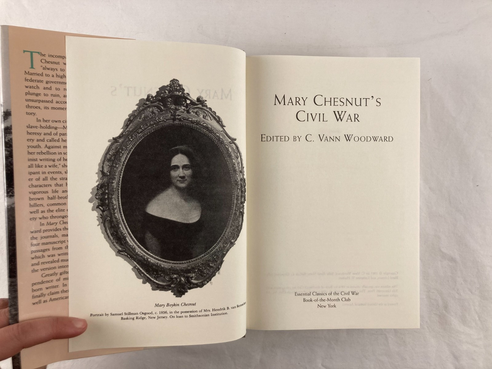 Life of Johnny Reb Billy Yank Mary Chesnut&rsquo;s Civil War by Wiley & Woodward HCDJ