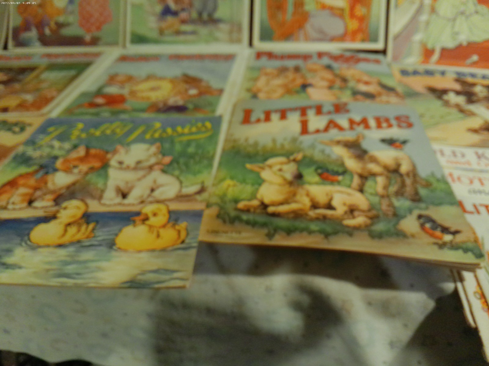 Linenette Sam Gabriel kids book WWII era Nursery Rhymes Farm Friends lot 17