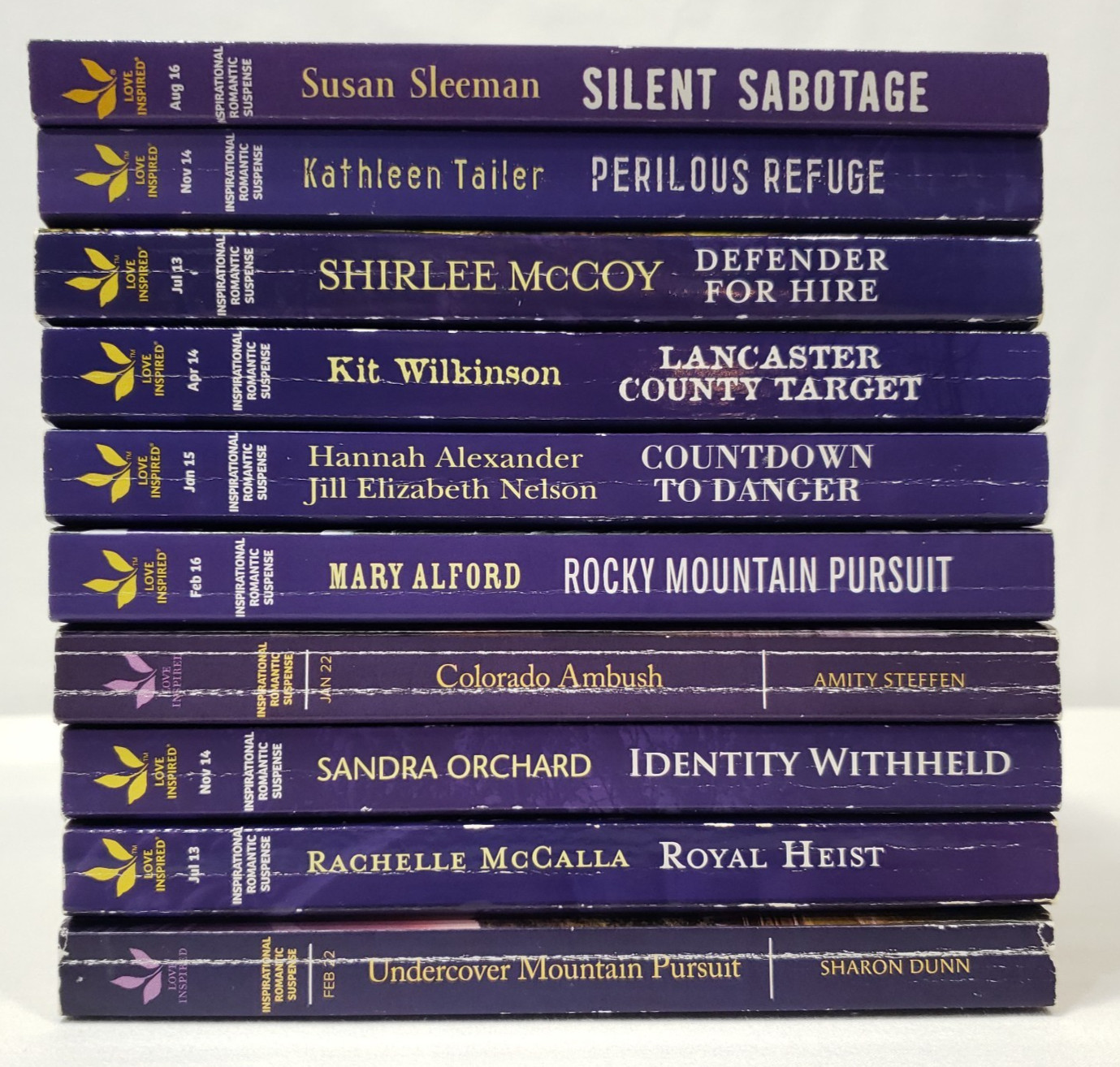 Love Inspired Suspense Lot of 10 Books Christian Inspirational Romance Novels