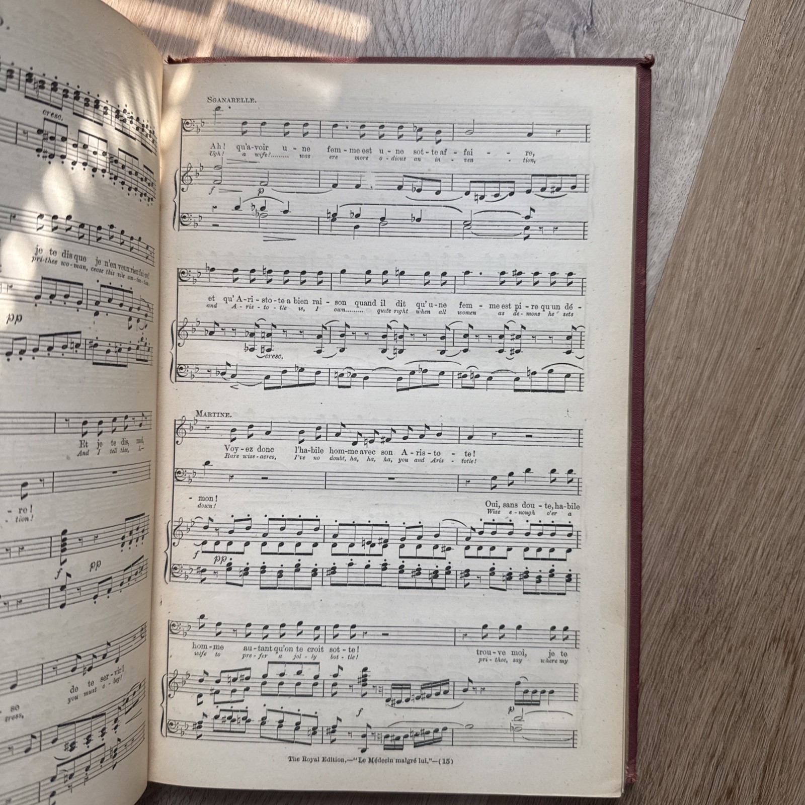 Gounod&rsquo;s Mock Doctor Victorian Binding Royal Edition 1800s Rare