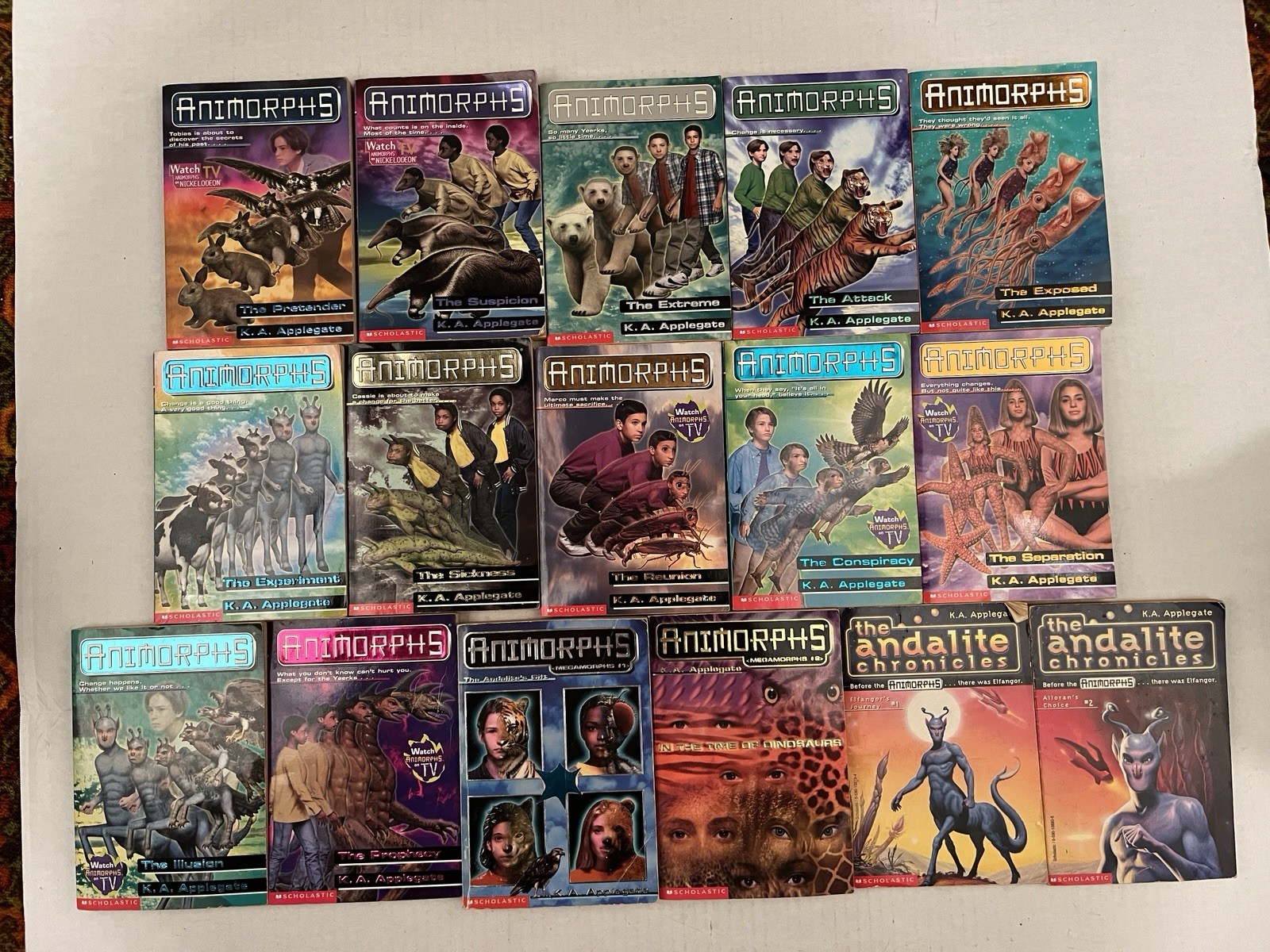 Animorphs 35 Paperback Book Lot Applegate Vintage 90&rsquo;s Scholastic