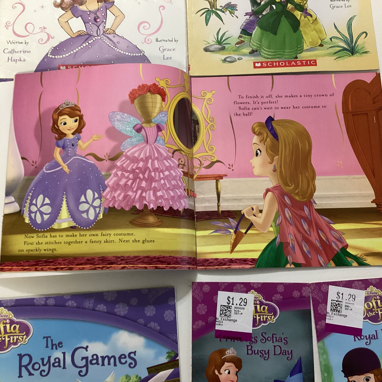 Sofia the First Preschool Kindergarten Picture Children&rsquo;s Story 10 Book Lot