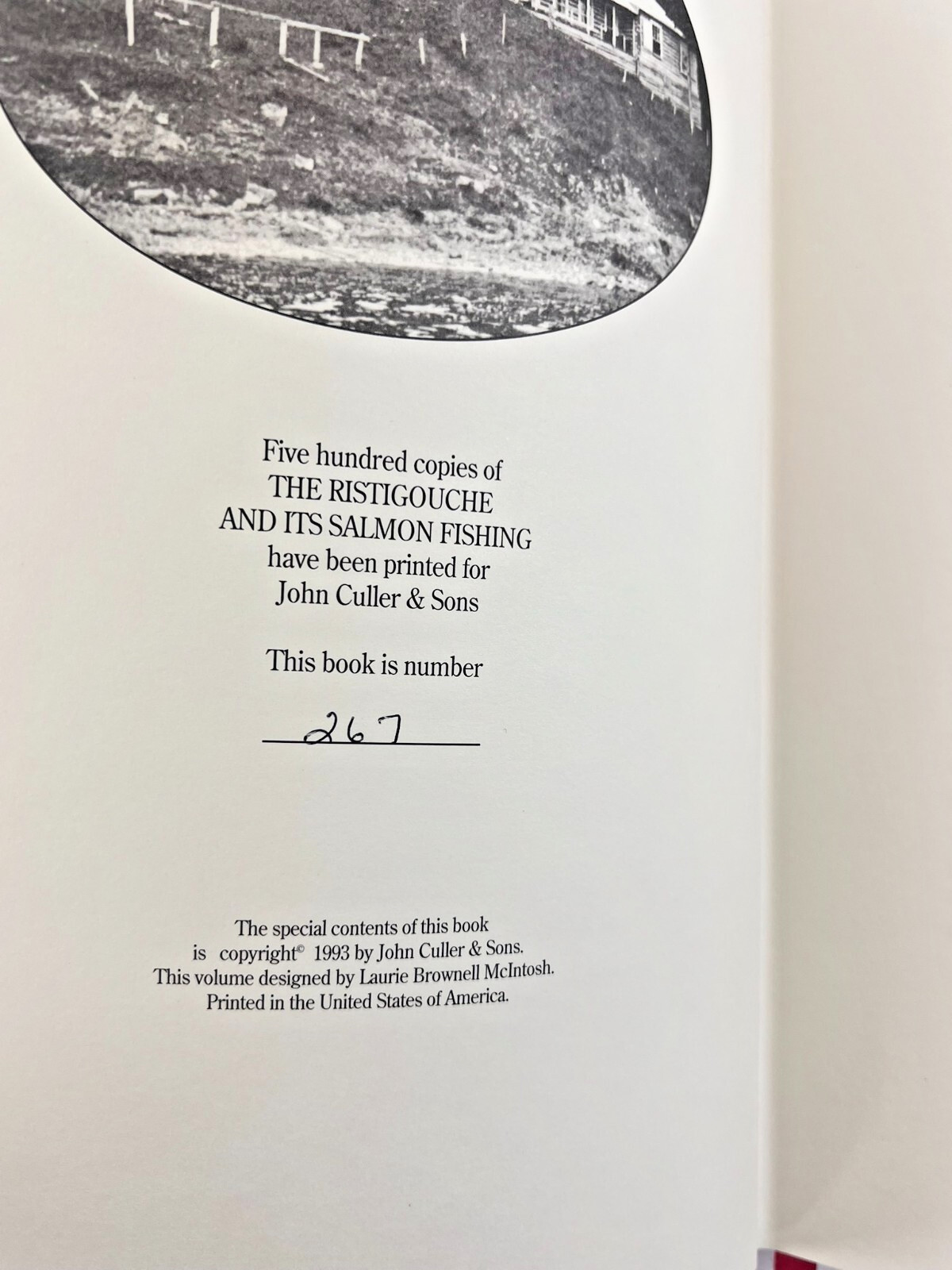 The Ristigouche and its Salmon Fishing By Dean Sage 1993 J. Culler Book No. #267