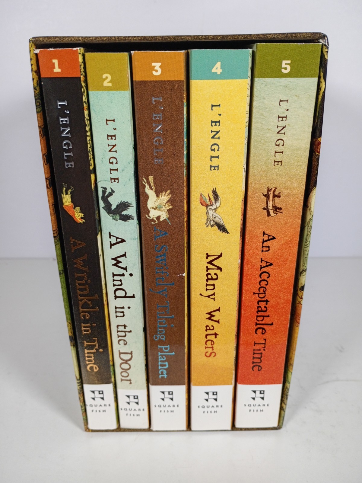 The Wrinkle in Time Quintet Madeleine L&rsquo;Engle 2012 Box Set Square Fish