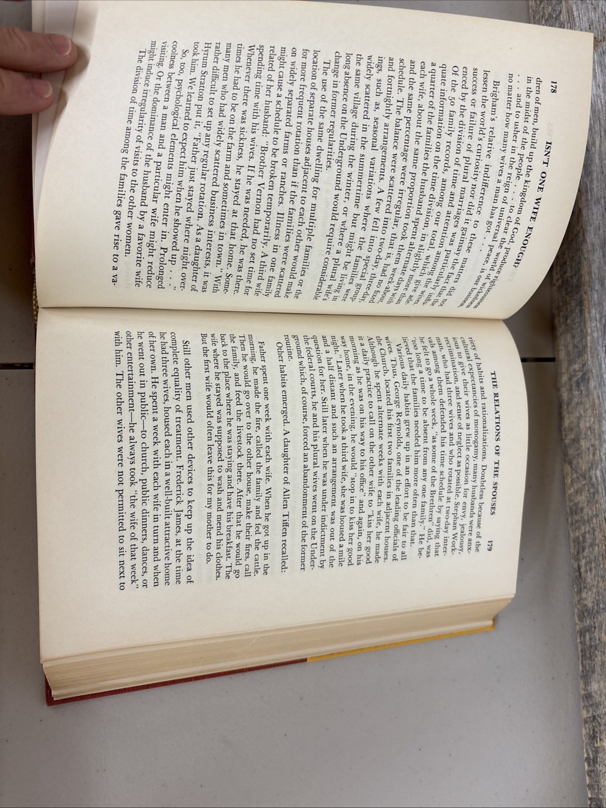 Isn&rsquo;t One Wife Enough? The Story of Mormon Polygamy-1954 First Ed. w Dust Jacket