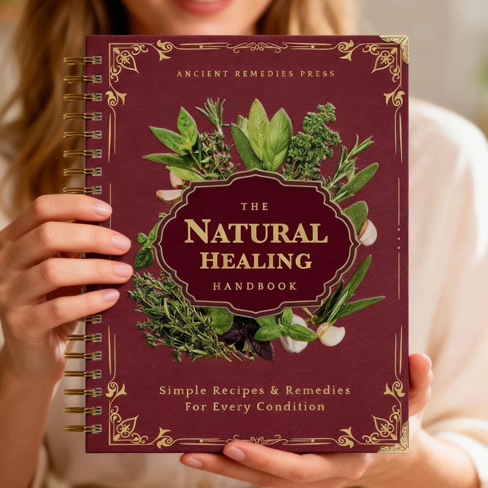 The Natural Handbook Bound For Herbal Remedies And Natural Recipes By Ancient TL
