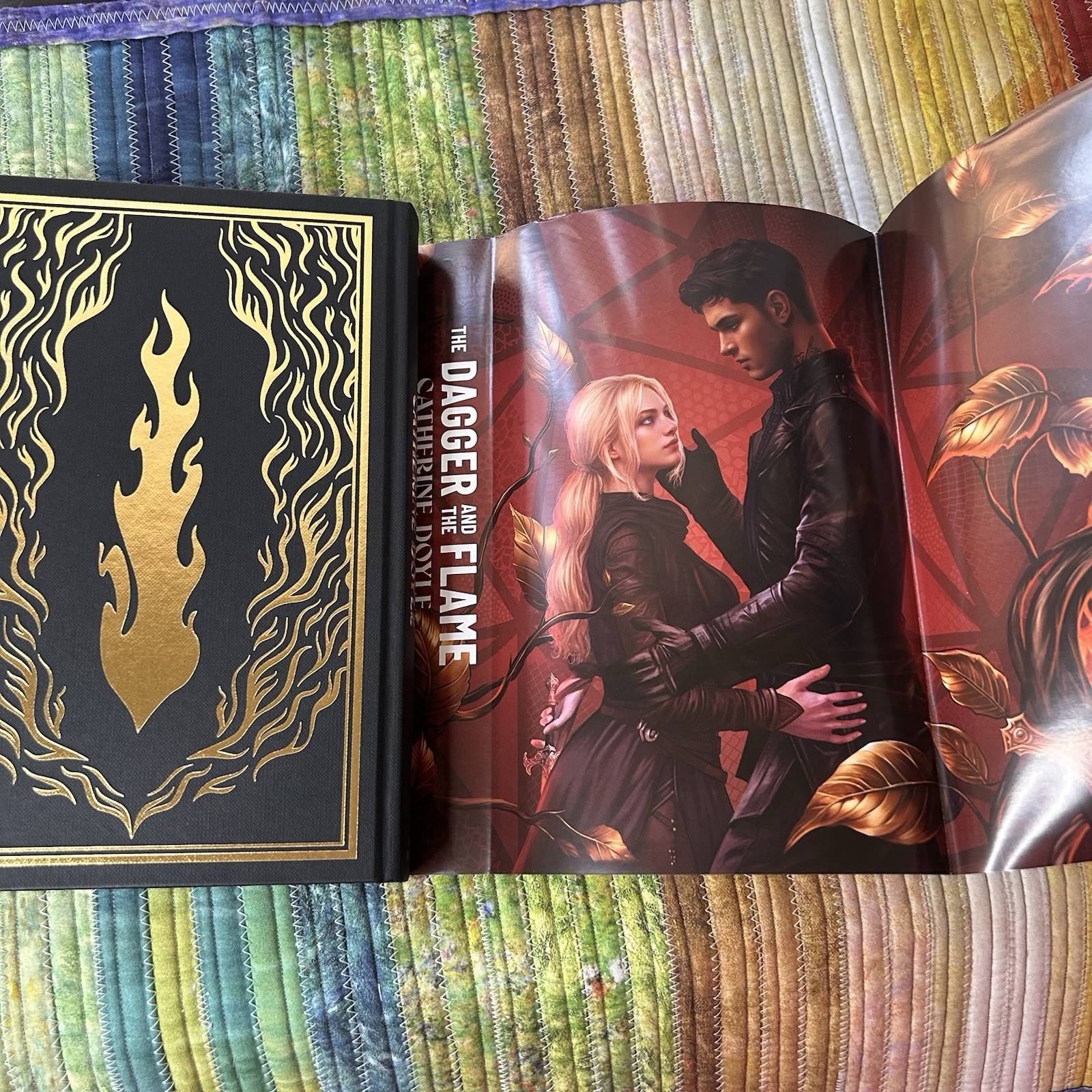 The Dagger and the Flame by Catherine Doyle ~ Fairyloot Signed Sprayed Edges