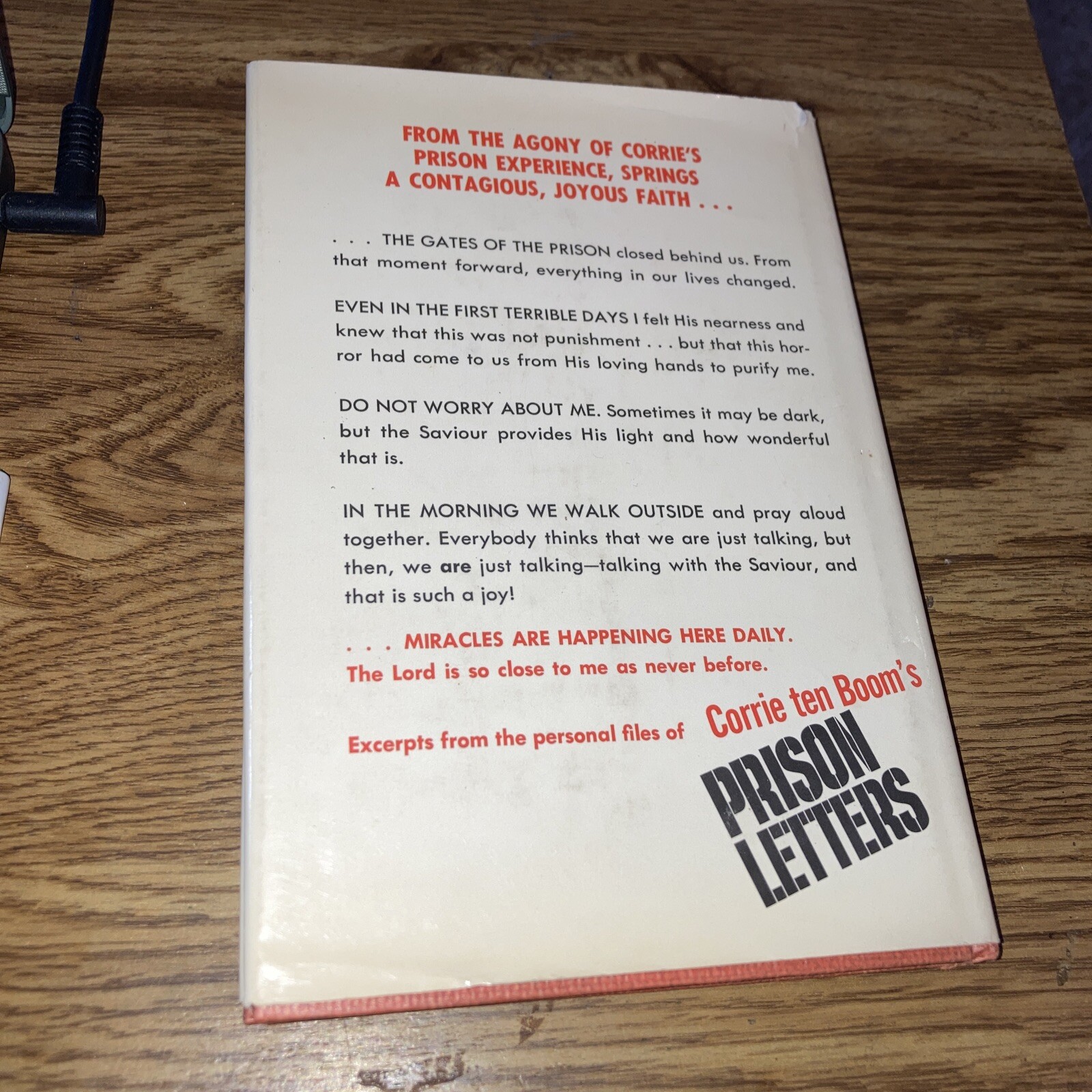 Corrie Ten Boom&rsquo;s Prison Letters 1975 Revell HC DJ,History, Religion WWII
