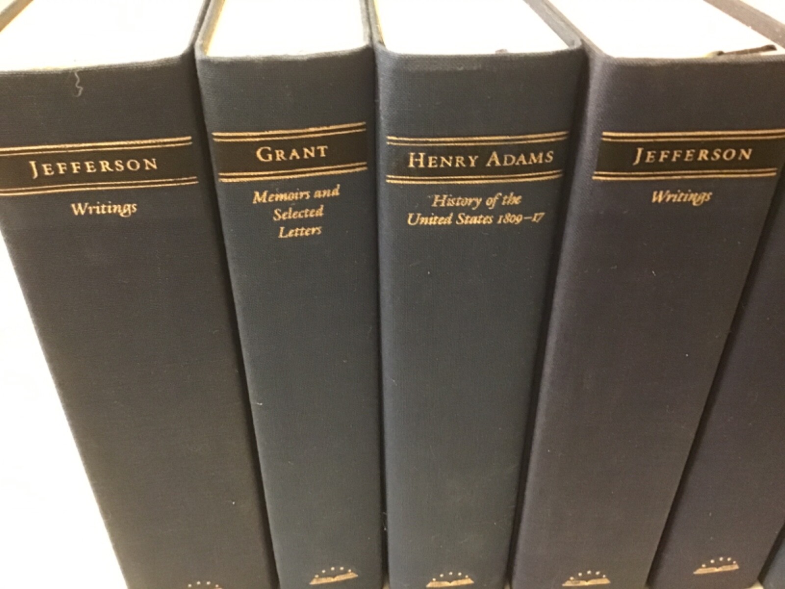 The Library of America lot of 12, HC, good, Jefferson, Grant, Lincoln++