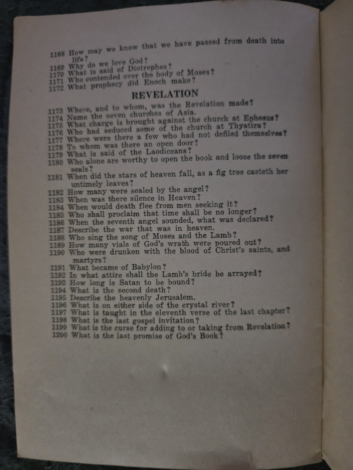 1200 Bible Questions