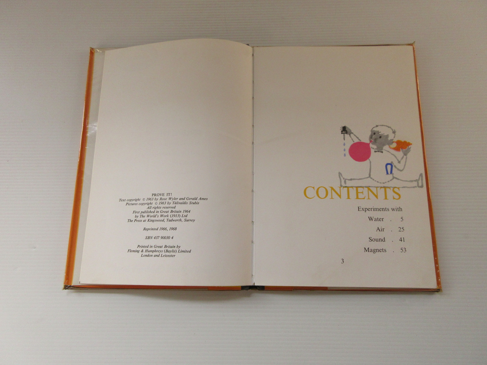 Prove It! By Rose Wyler And Gerald Ames Hardcover Childrens Science Book