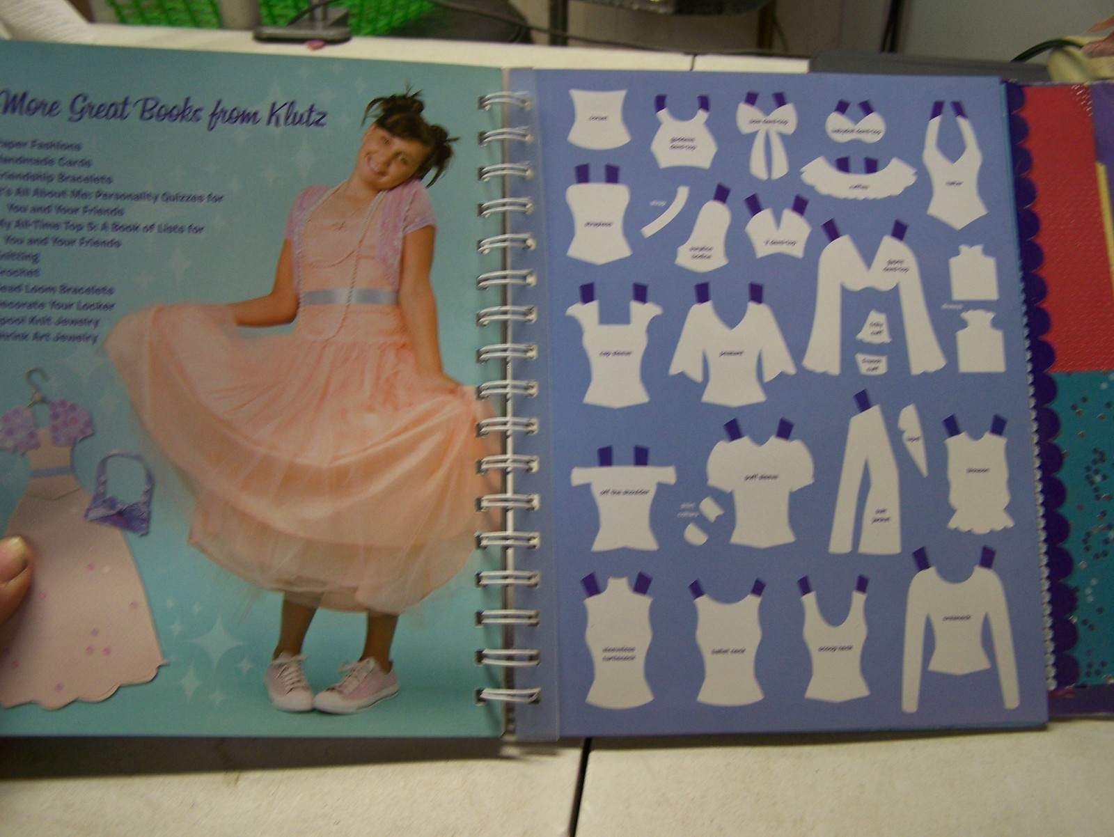 2008 Klutz Fancy Paper Fashion Book, Out-of-Print, Rare Find