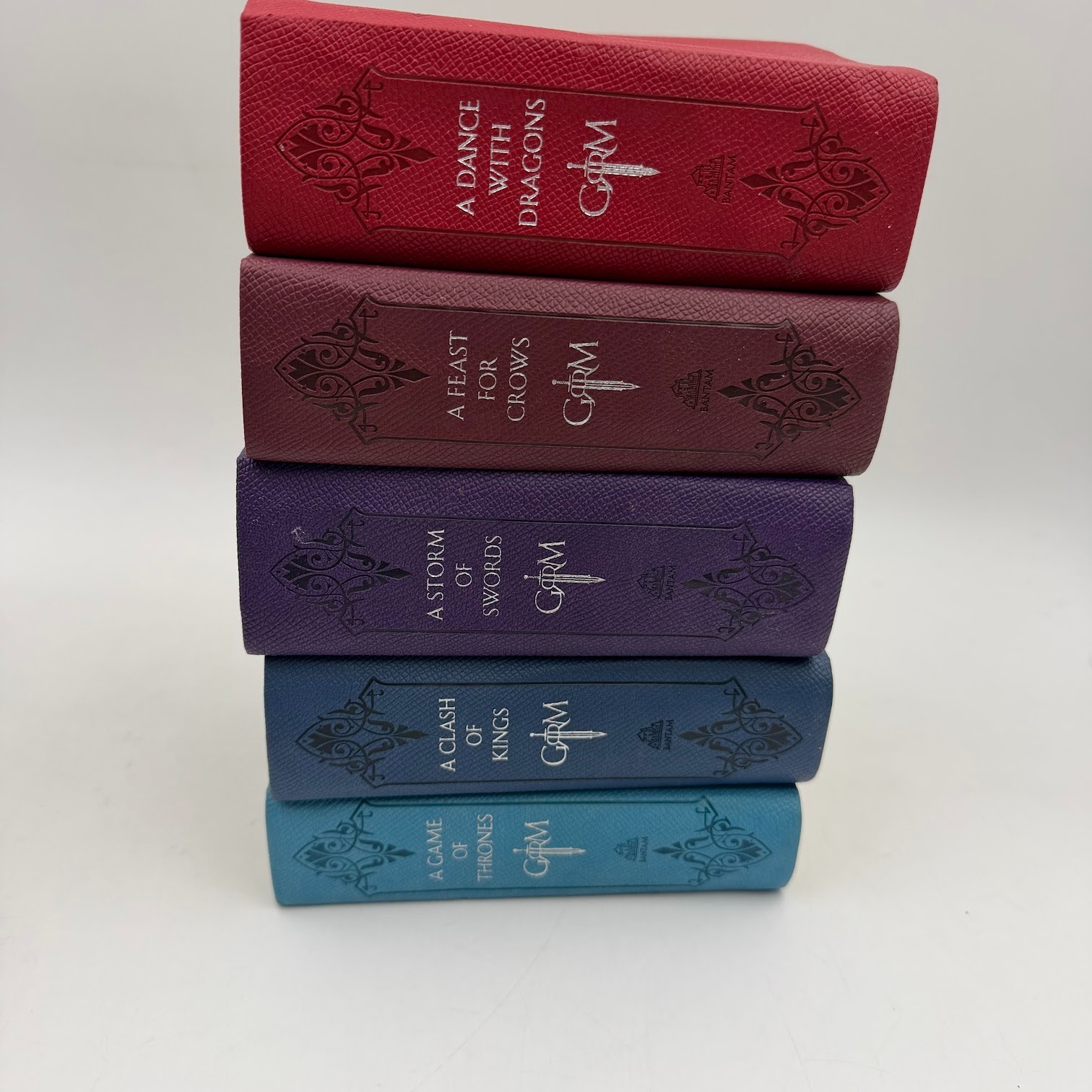 George R. R. Martin&rsquo;s a Game of Thrones Leather-Cloth Vol. 1-5 Set With Slipcase
