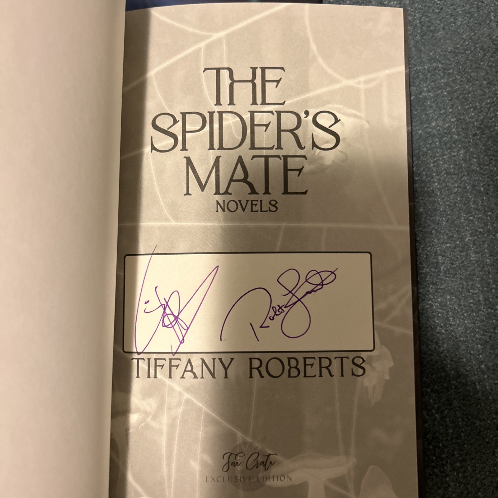 FaeCrate Spider&rsquo;s Mate Trilogy Signed Gilded Edges Embossed Slip Case