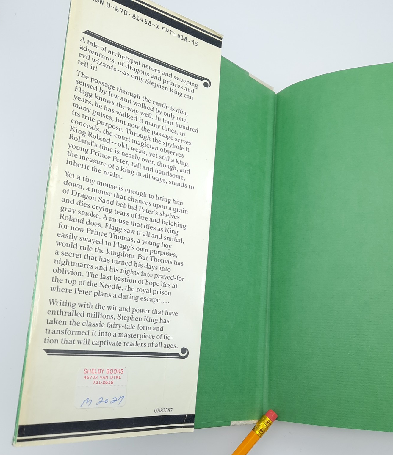 The Eyes of the Dragon by Stephen King – $18.95 Viking First Edition