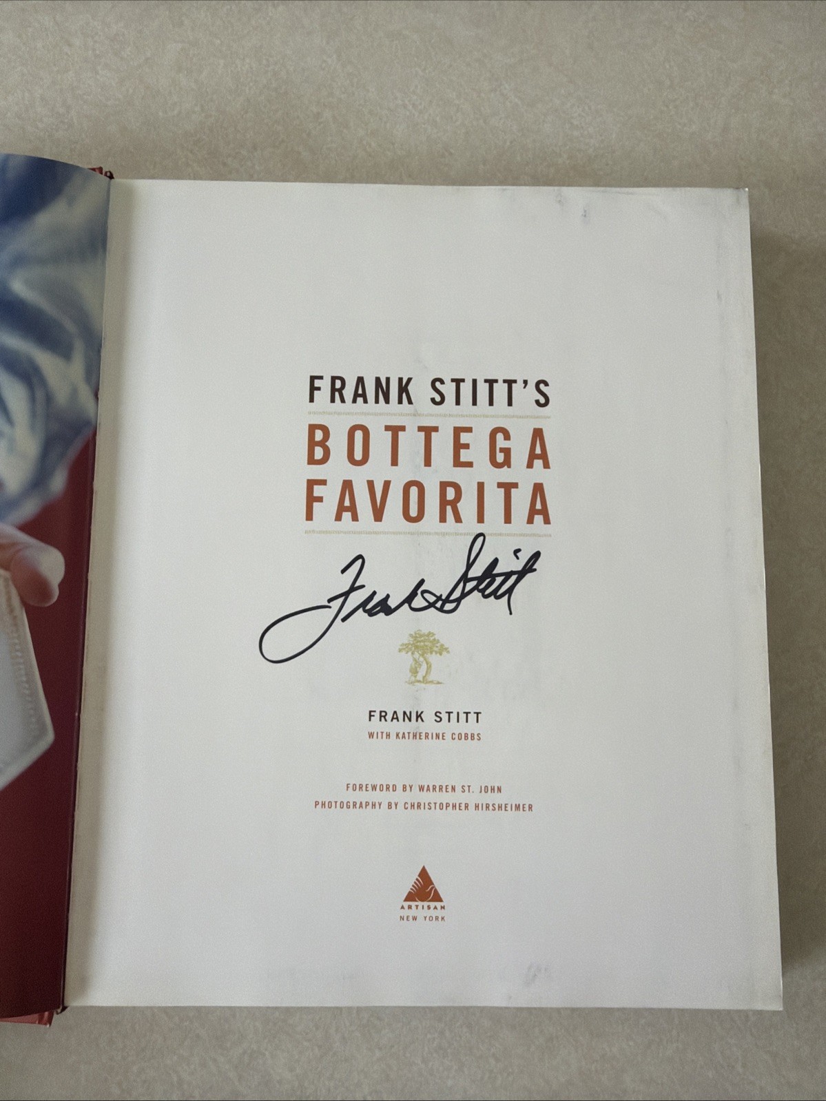 SIGNED Frank Stitt&rsquo;s Bottega Favorita Southern Chef&rsquo;s Love Affair w Italian Food