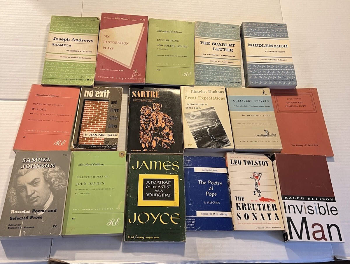 Lot 17 Vintage 60&rsquo;s 70&rsquo;s Literature Classics Drama Novels Paperback Books Mix