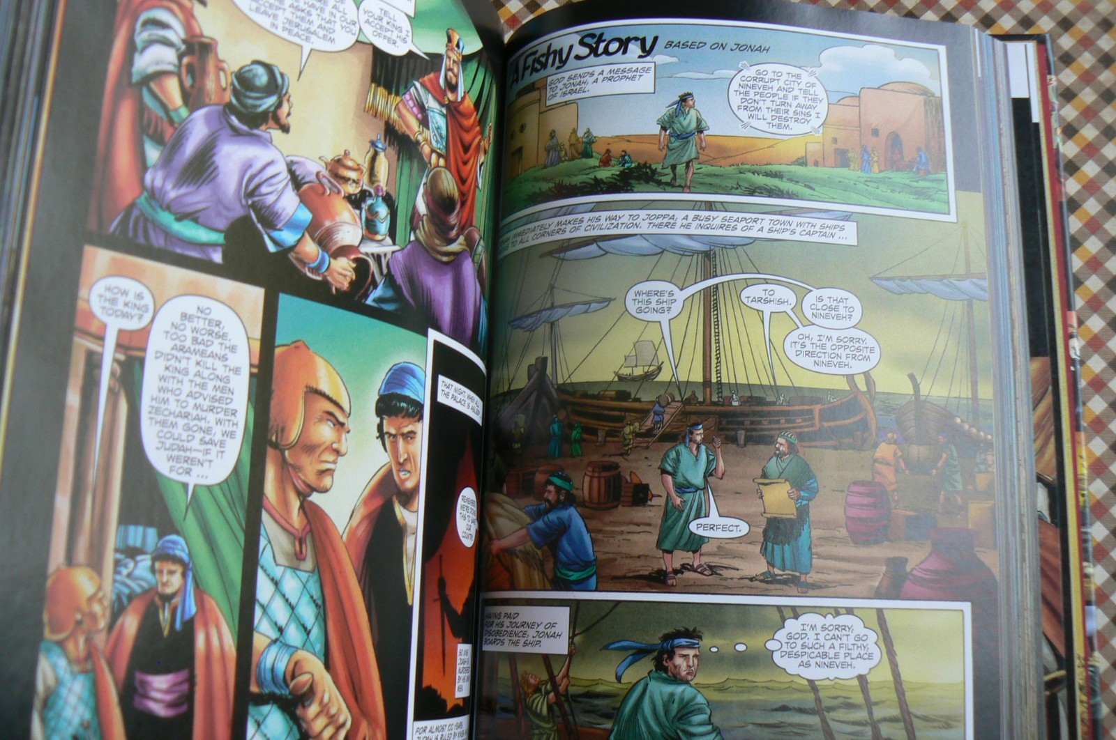 Action Bible,God&rsquo;s Redemptive Story,Graphic Narrative,Sergio Cariello 1st Ed HC