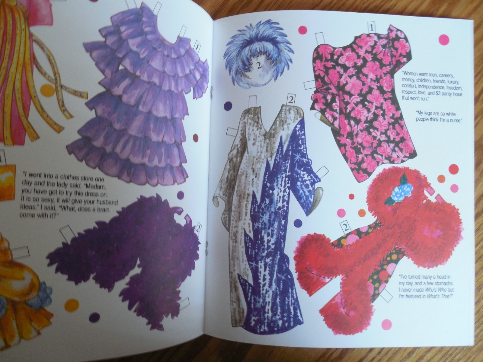 NEW/UNCUT 2009 David Wolfe « Phyllis Diller » Paper Dolls Book