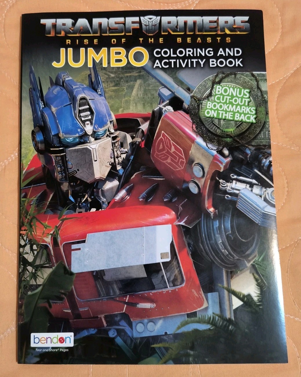 Transformers Rise Of The Beasts Coloring & Activity Book Tear & Share Pages 🆕