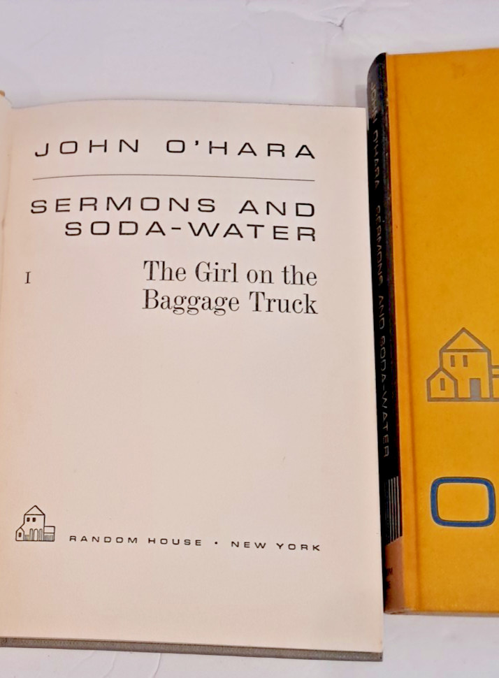 3 volume Set of Sermons & Soda-Water by John O&rsquo;Hara (1960) 1st Printing