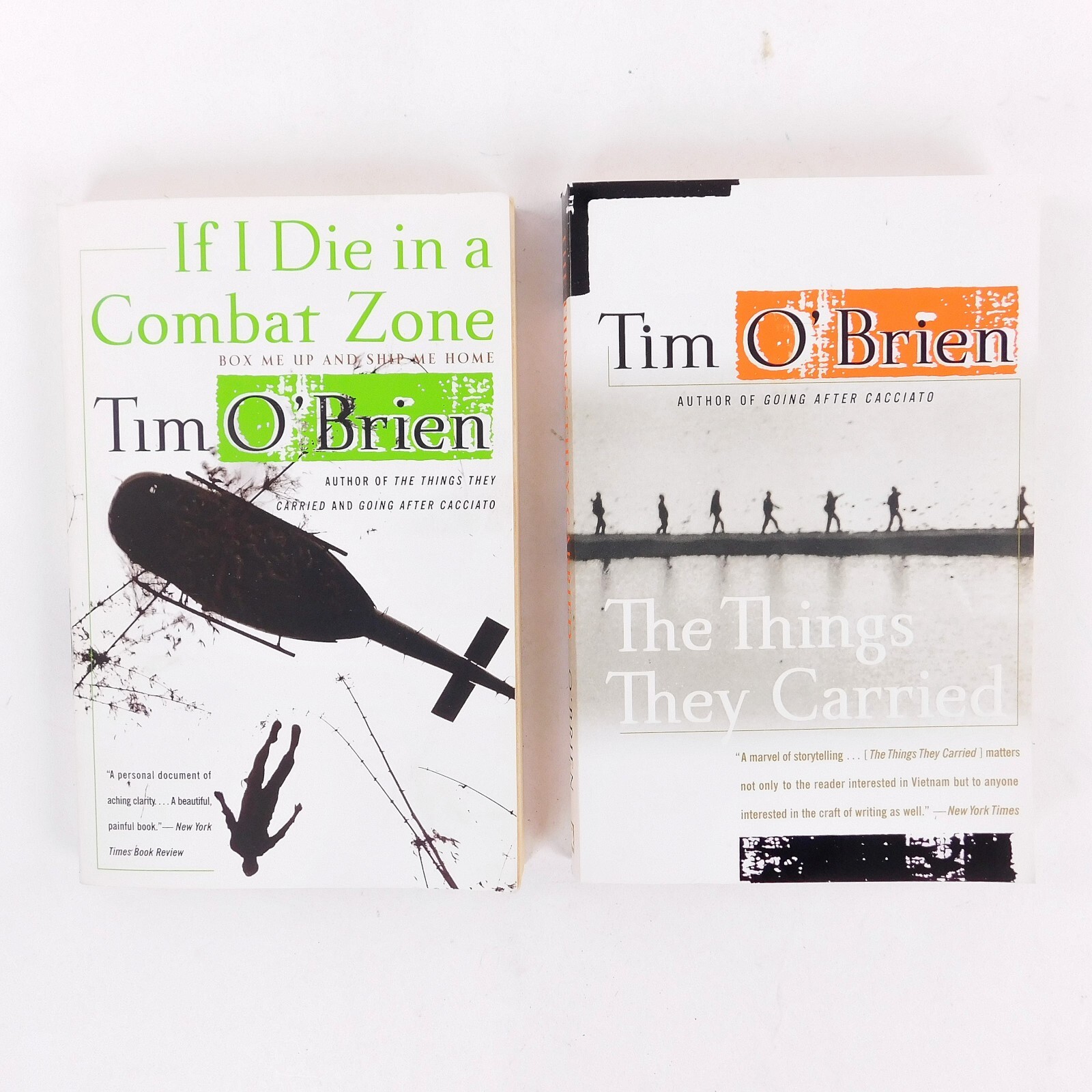 Vietnam War books Lot-2 by Tim O&rsquo;Brien Die In A Combat Zone, Things They Carried