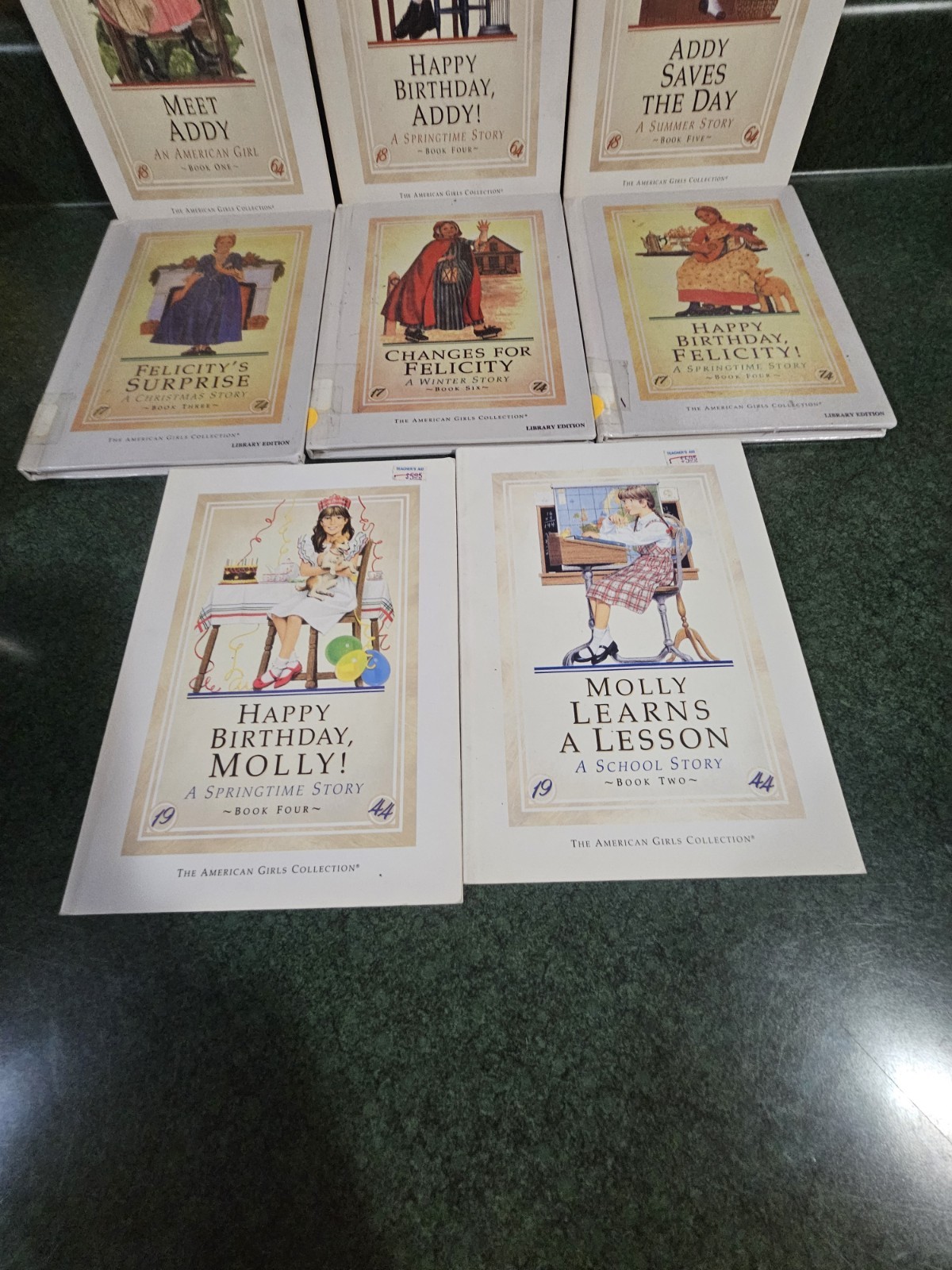 American Girl Story Book Lotof 8 Molly, Felicity and Addy PB and Hardcover asst.