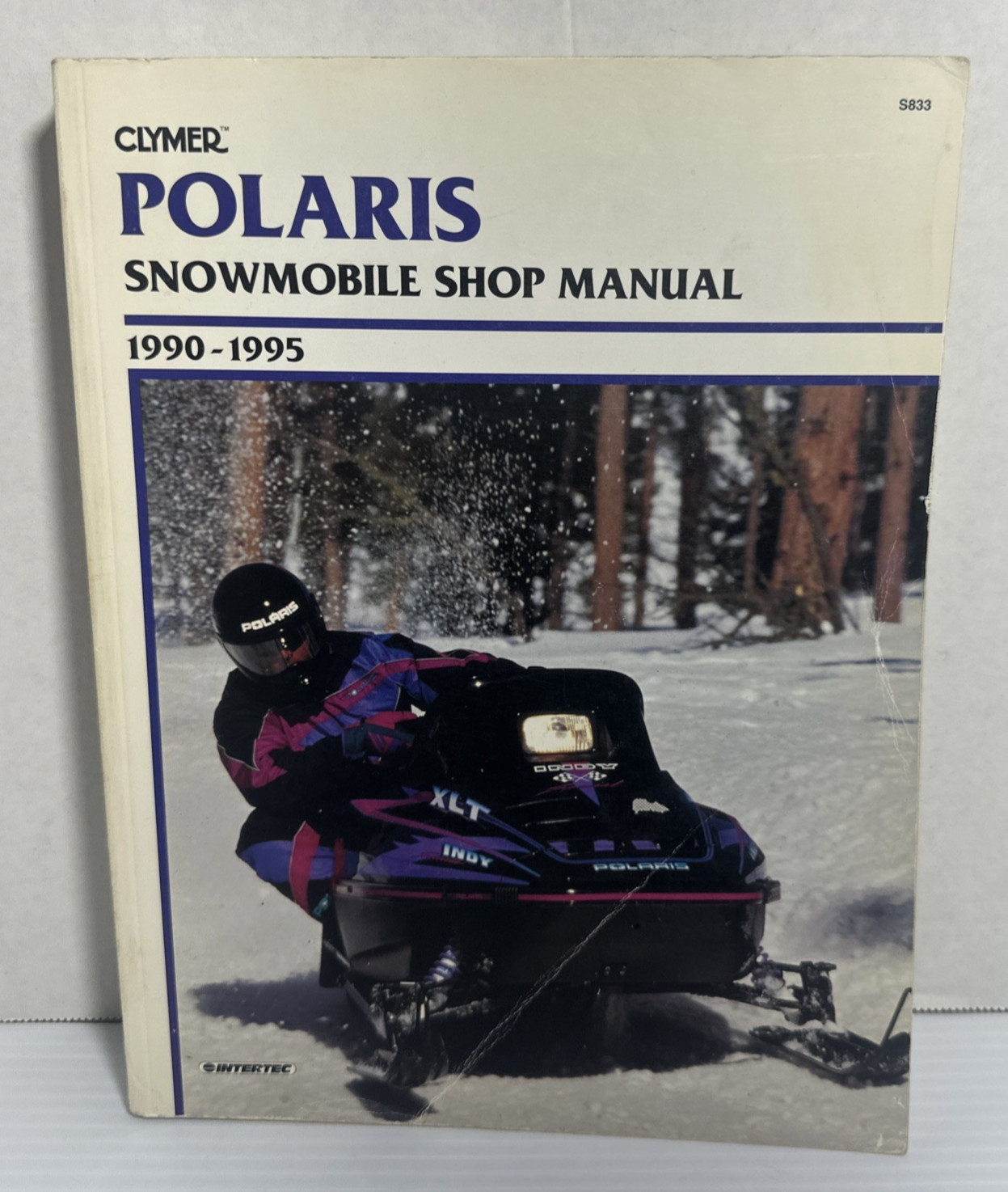 Clymer Polaris Snowmobile Shop Repair Manual 1990-1995 S833