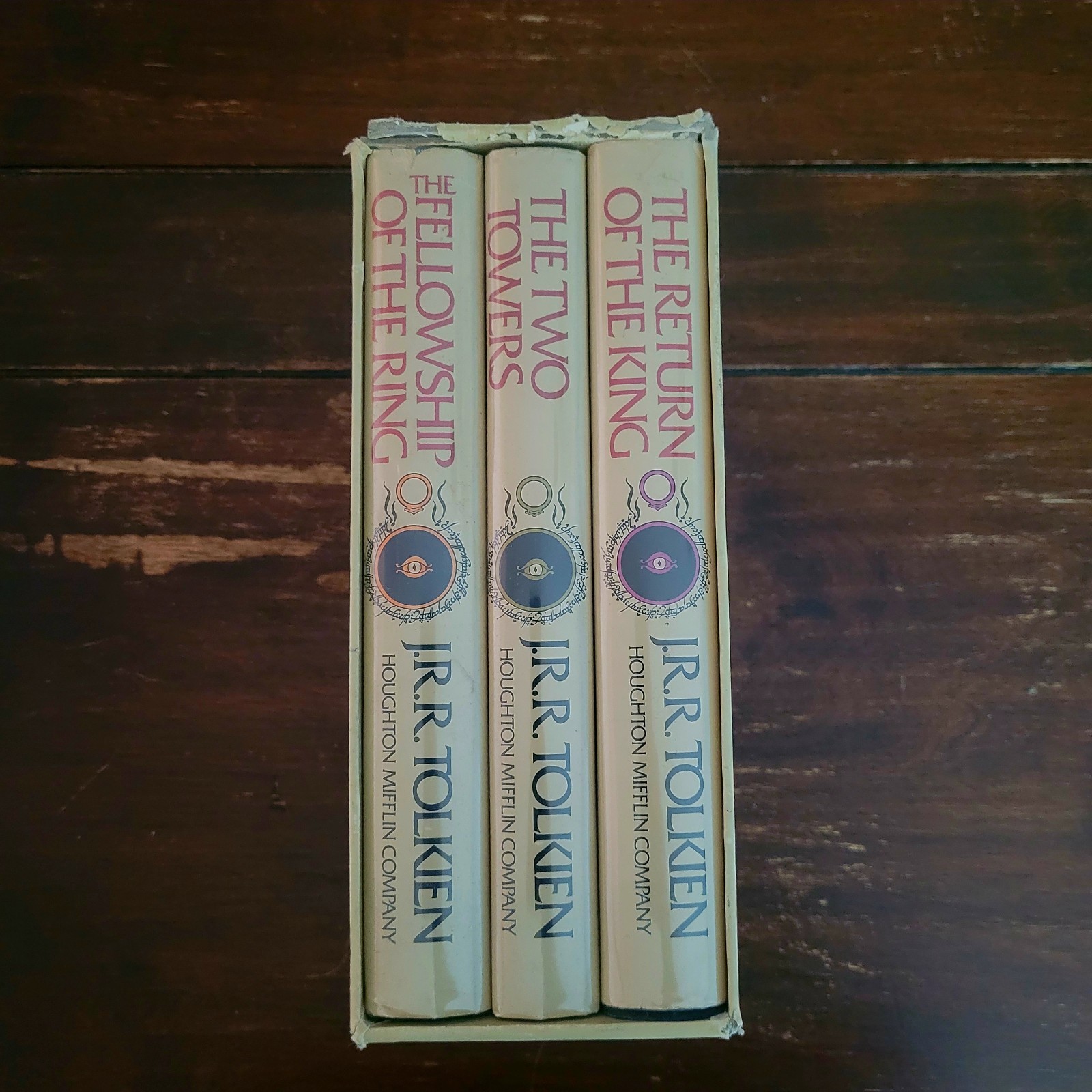3 Vol Box Set of THE LORD OF THE RINGS by J.R.R. Tolkien (1965)