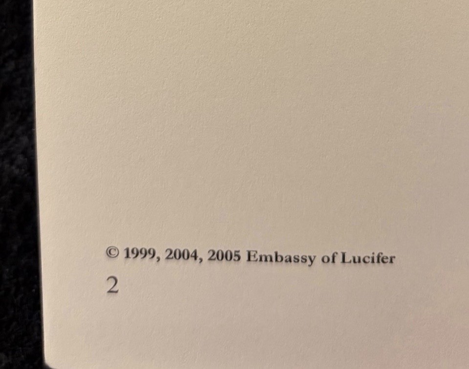 The Demonic Bible By Tsirk Susej 2005 Embassy Of Lucifer Satanism