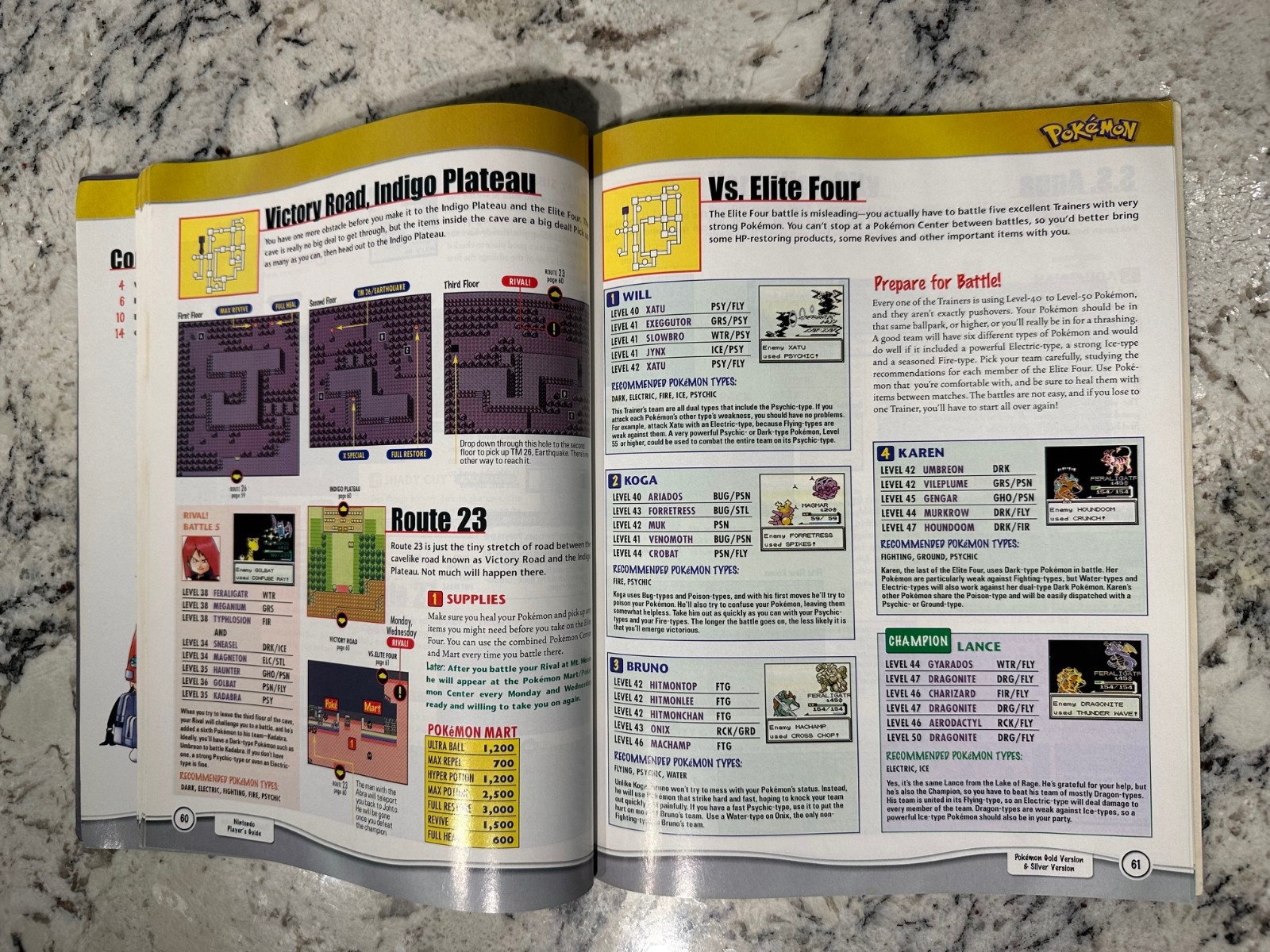 NINTENDO POWER Pokemon Gold & Silver Versions 2000 Official Player&rsquo;s Guide Used