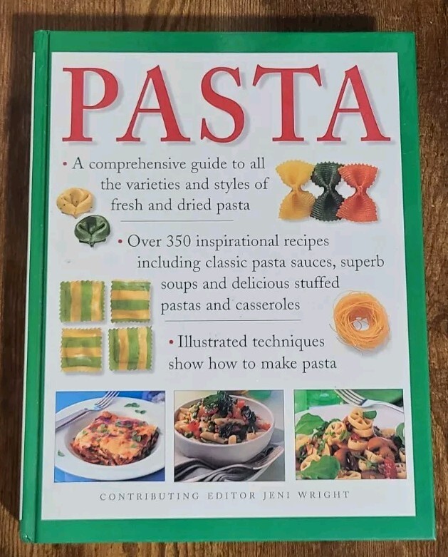« PASTA » Cookbook 512 Pages Of Illustrations & Recipes